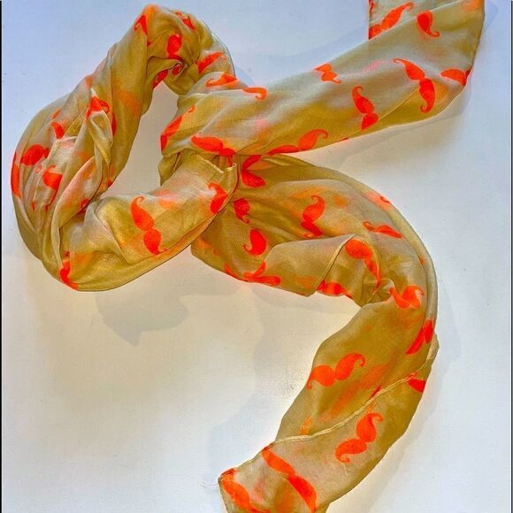 Moustache Print Pashmina  - Picture 7 of 7